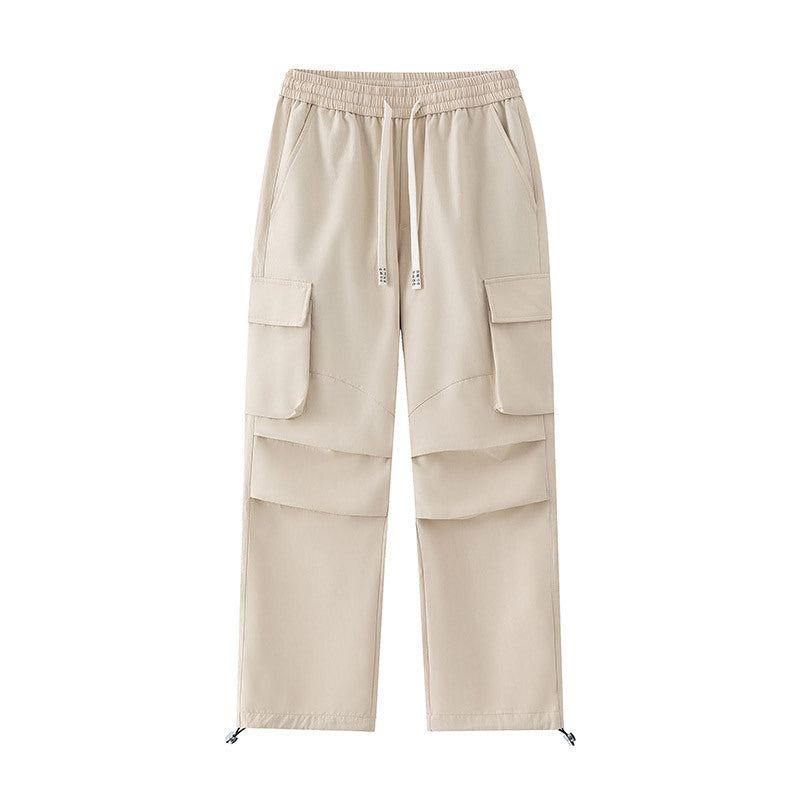 Herren Cargo-Hose mit elastischem Bund, Lagen‑Detail und Reißverschluss-Saum Drune