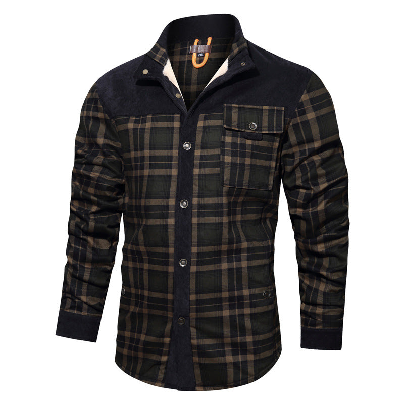 Herren Karierte Hemdjacke Drune