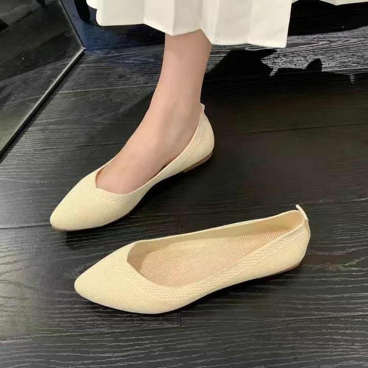 Damen elegante und atmungsaktive Ballerinas mit flexiblem Fußbett Drune