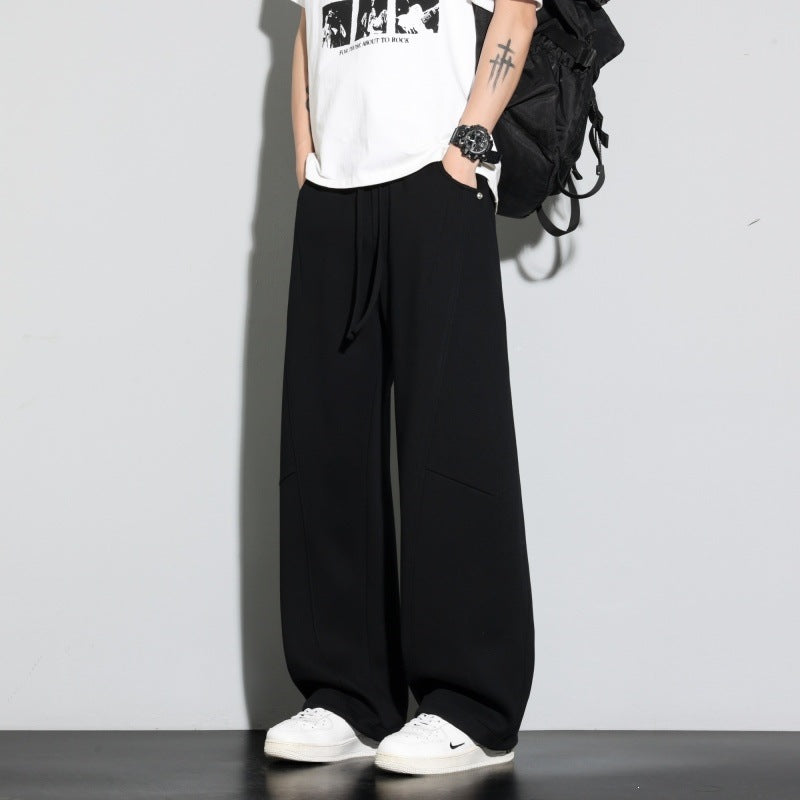 Damen Weite Lagen-Loungehose mit Cargo-Details & elastischem Tunnelzug Drune