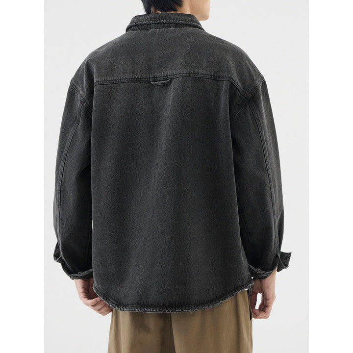 Herren Lässige Denim Hemdjacke Drune