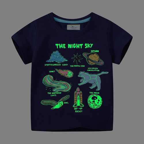 Jungen T-Shirt mit kreativem Weltraummotiv Drune
