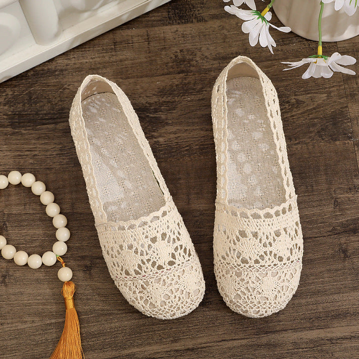 Damen elegante und atmungsaktive Spitzenschuhe Drune