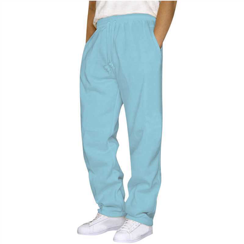 Damen nan ungekürzte Relax-Freizeithose mit hohem Komfortbund, innenliegendem Kordelzug und seitlichen Eingrifftaschen Drune