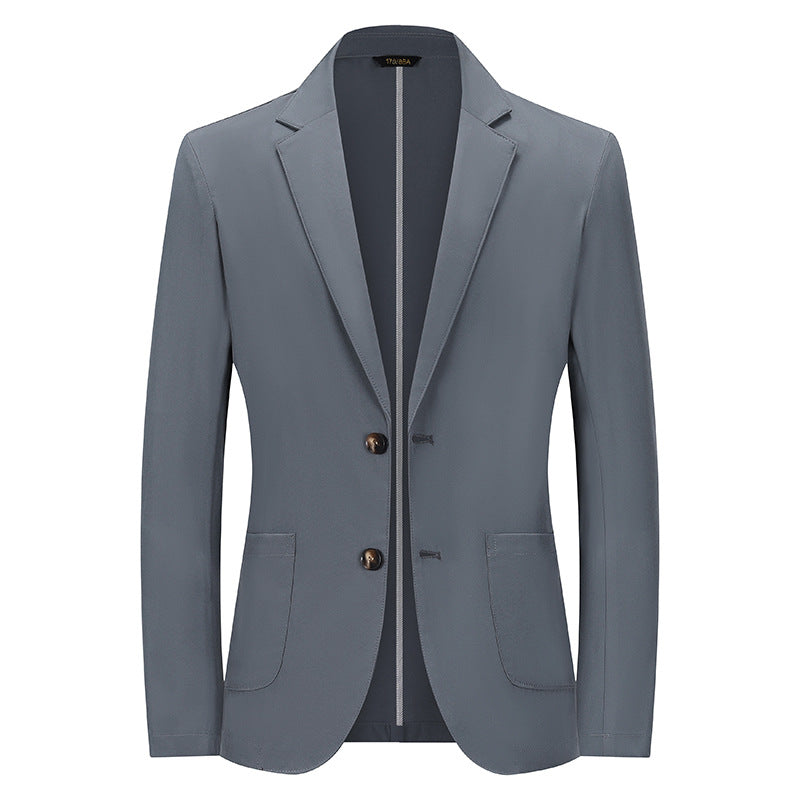 Herren Modernes Slim-Fit Sakko mit schmalem Revers und aufgesetzten Taschen Drune