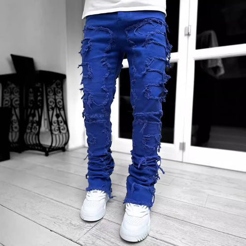 Herren modische Zerrissene Skinny Jeans im lässigen Street-Style Drune