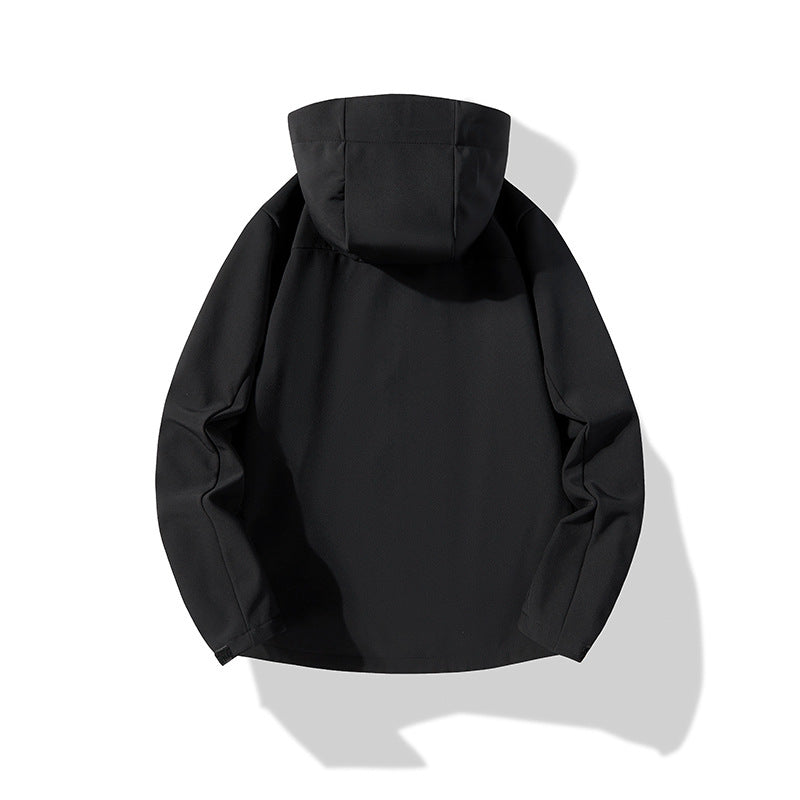 Herren Softshell-Kapuzenjacke mit winddichter Membran, atmungsaktivem Futter und Multifunktions-Taschen Drune