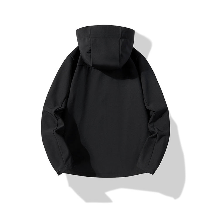 Herren Softshell-Kapuzenjacke mit winddichter Membran, atmungsaktivem Futter und Multifunktions-Taschen Drune
