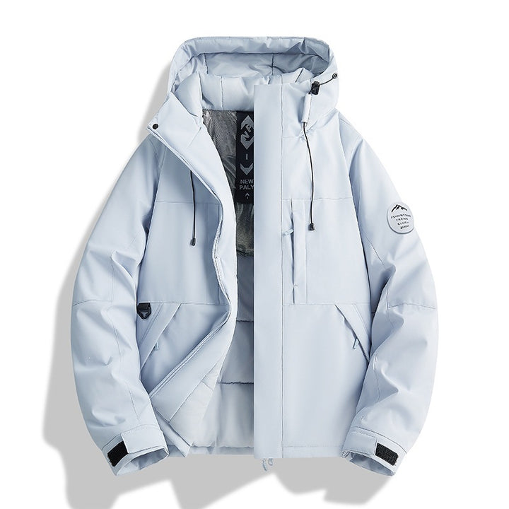 Damen Wattierte Winterjacke mit Kapuze, wasserabweisend und winddicht Drune