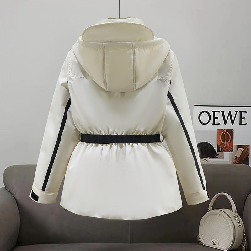 Damen Isolierte Parkajacke mit praktischem Taillengürtel und großen Taschen Drune