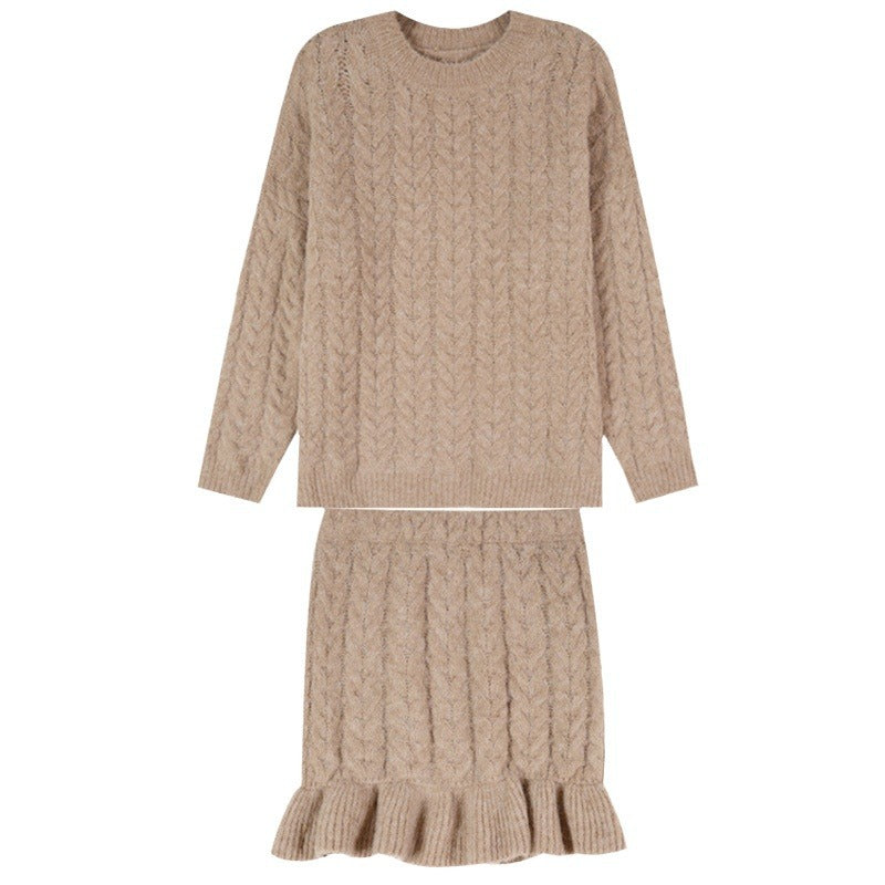 Damen Strickjacke mit dekorativem Zopfmuster und Knopfdetails Drune