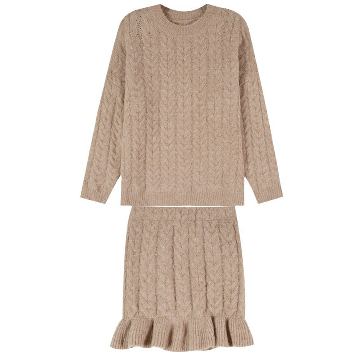 Damen Strickjacke mit dekorativem Zopfmuster und Knopfdetails Drune