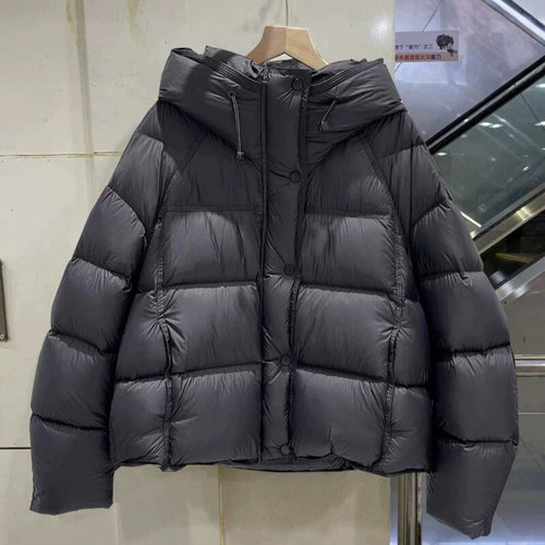 Damen Steppjacke mit Kapuze Drune