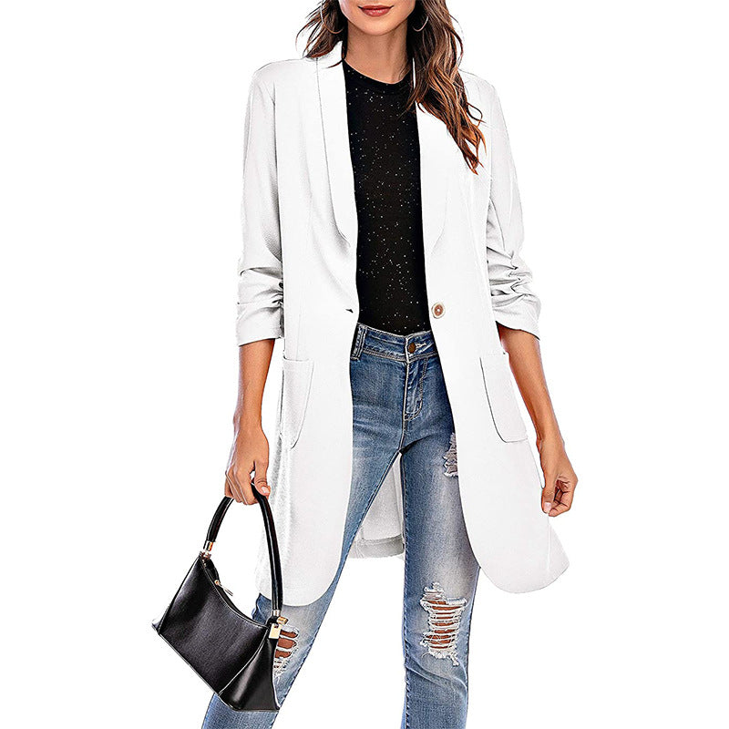 Damen Stretchiger Blazer mit modernem Schnitt und Taschen Drune