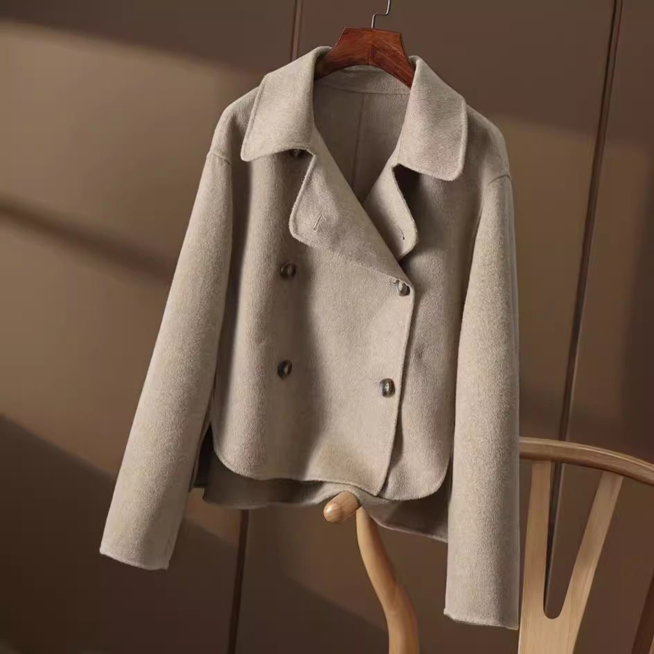 Damen Modische Kurzarmpulloverjacke Drune