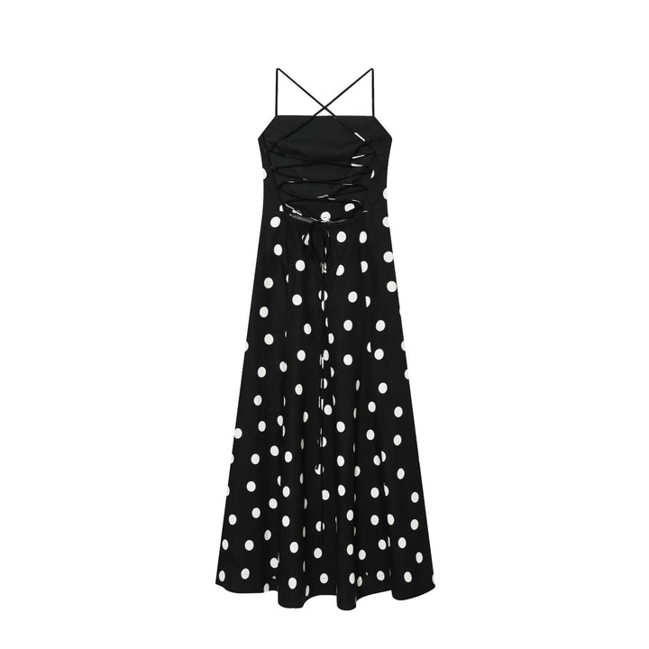 Damen Maxikleid mit eleganten Trägern Drune
