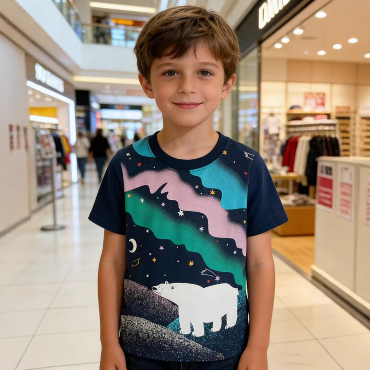Jungen T-Shirt mit leuchtendem Bärenmotiv Drune