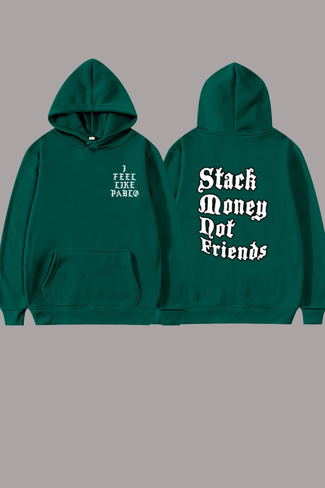 Damen lässiger Hoodie mit kreativem Schriftzug Drune