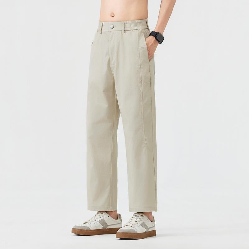 Herren Legere Relaxed Fit Stoffhose Drune