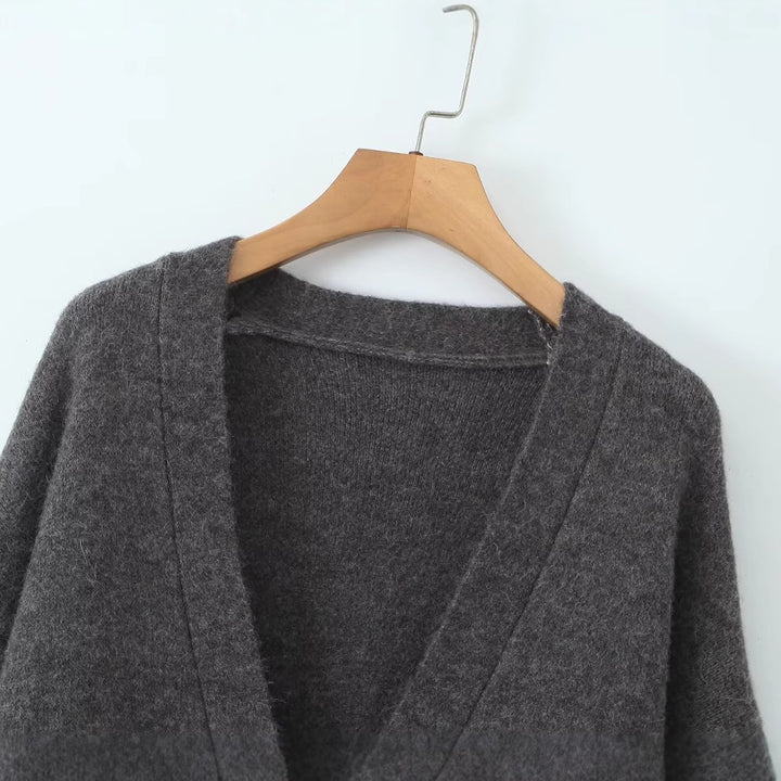 Damen Oversized Strickmantel Drune