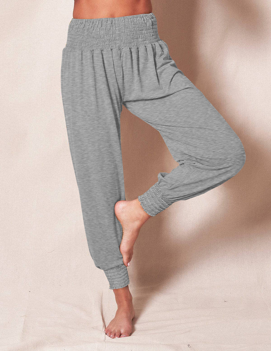 Damen weiche und bequeme Relax-Hosen mit elastischem Bund und buntem Design Drune
