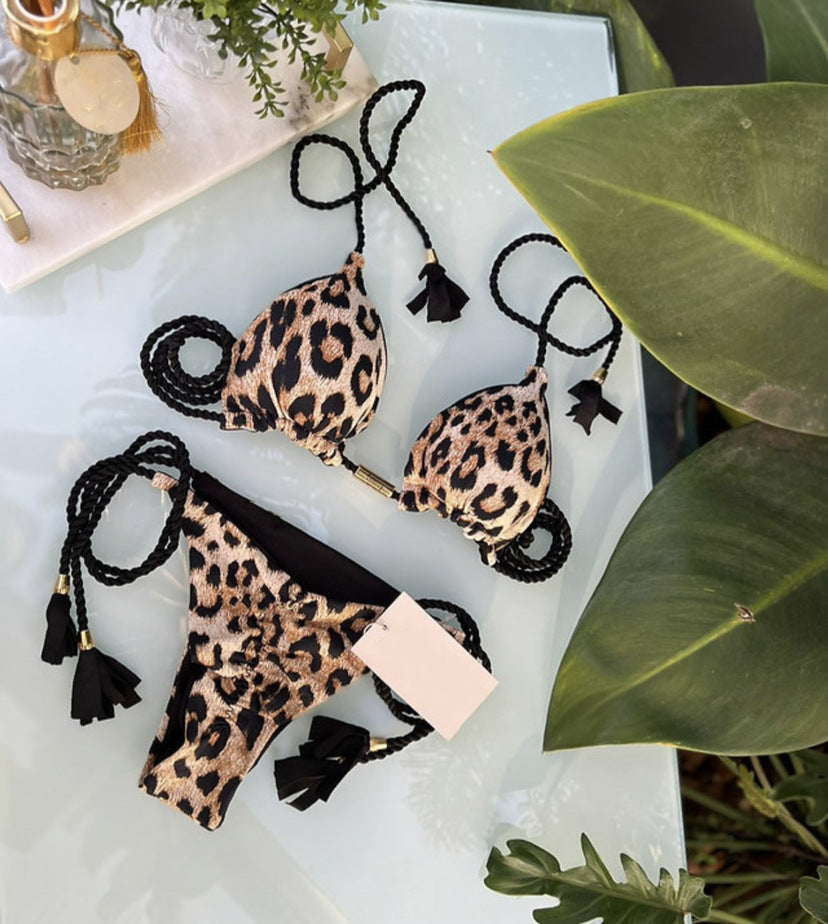 Damen Bikini-Set mit verstellbaren Riemen und raffiniertem Design Drune