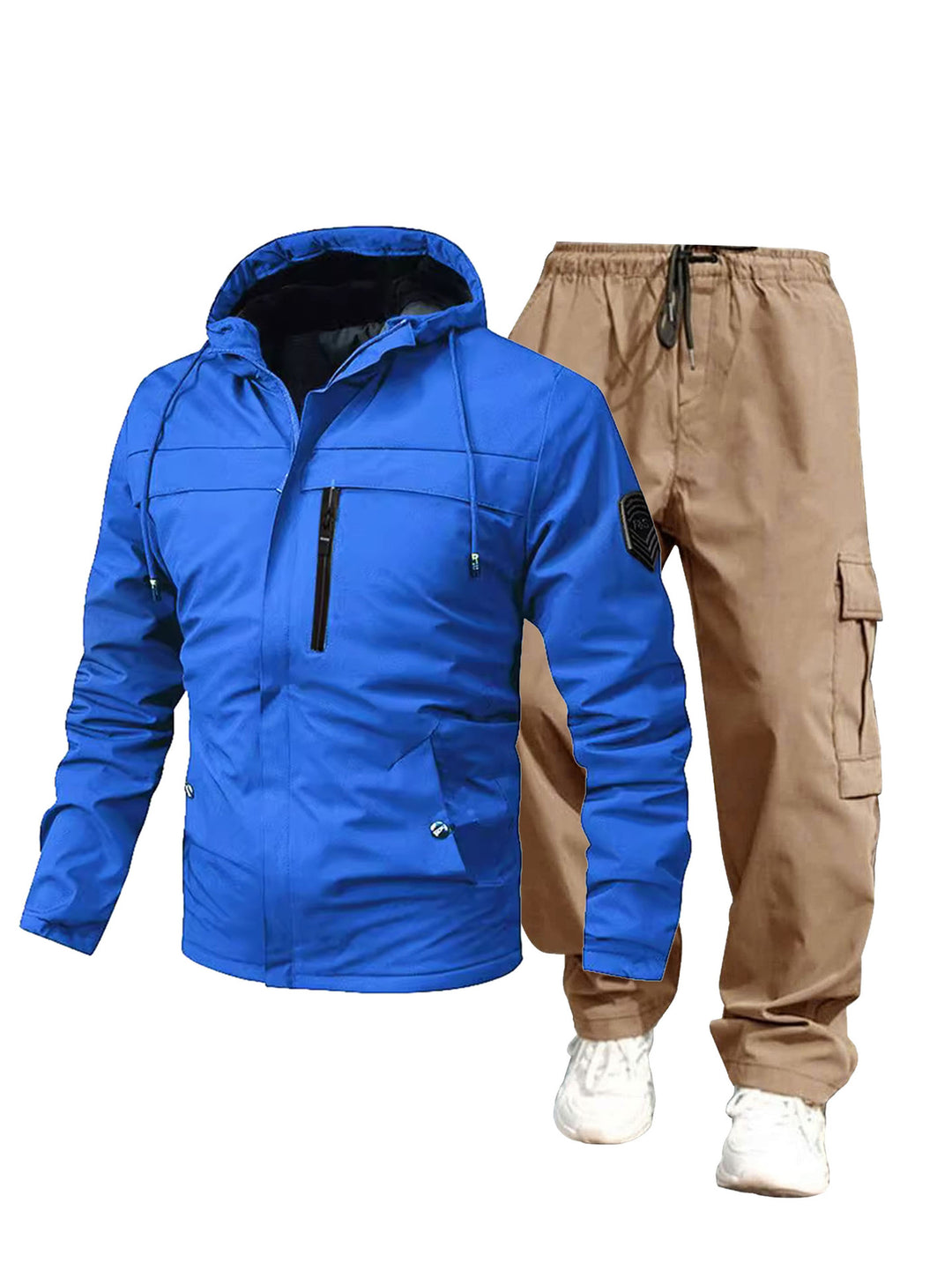 Herren Wetterfeste Outdoor-Jacke und Cargo-Hose Drune