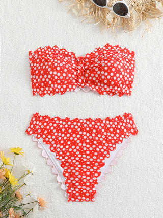 Damen Bikini-Set mit floralem Muster Drune