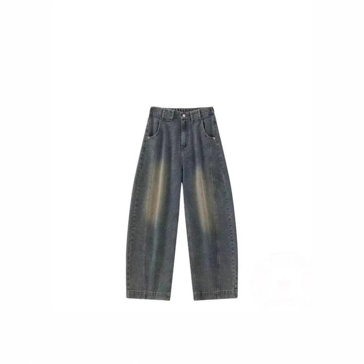 Damen Weitgeschnittene Jeans mit ausgefallenem Used-Look Drune
