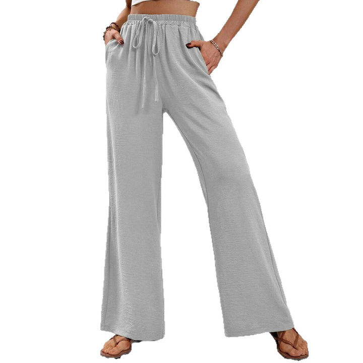 Damen Weite, bequeme Lounge-Hose mit verstellbarem Bund Drune