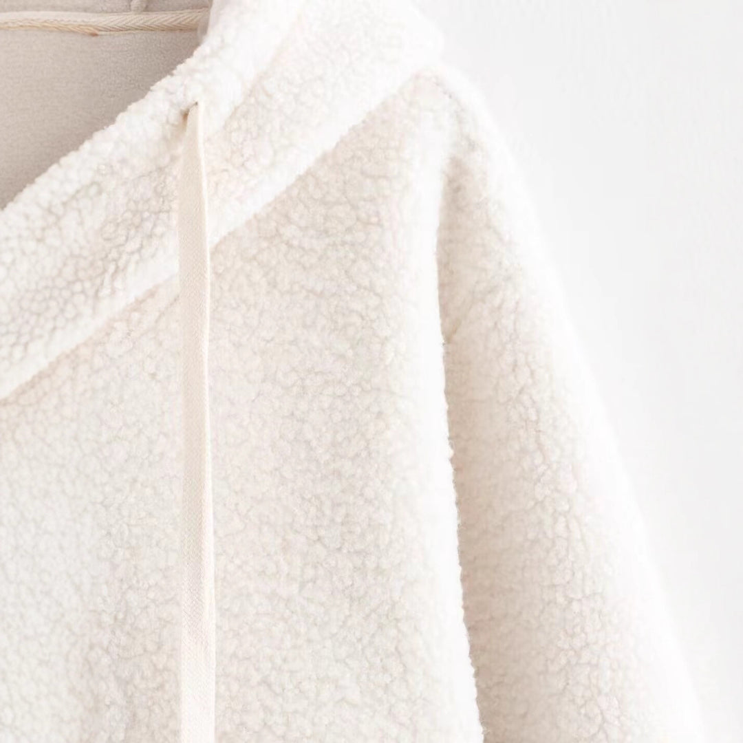 Damen Kuschelige Fleecejacke mit hohem Kragen Drune