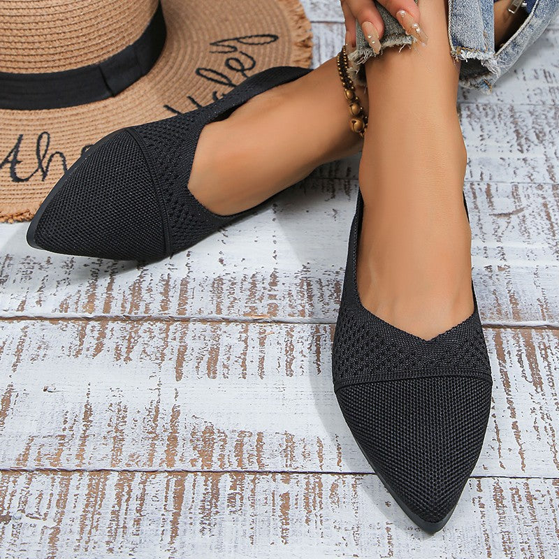 Damen Slingback-Ballerinas mit atmungsaktivem Netzdesign und flexiblem Fußbett Drune