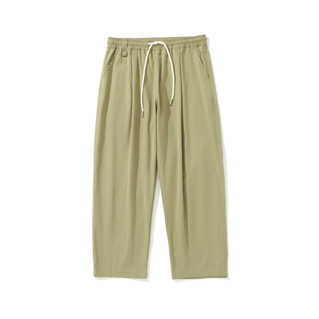Damen Cropped-Komforthose mit elastischem Bund und Tunnelzug Drune