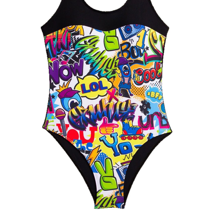 Damen Spaßiger Graphic-Badeanzug Drune