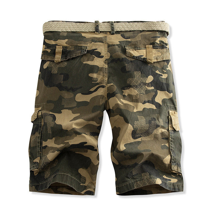 Herren Cargo-Shorts mit mehreren praktischen Taschen und verstellbarem Kordelzug Drune