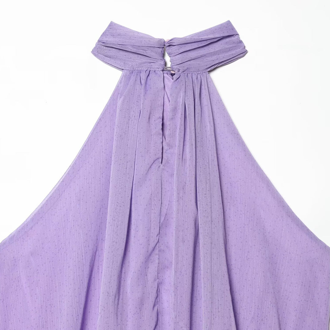 Damen Haltertop mit eleganter Drapierung und hochwertigen Stoffen Drune