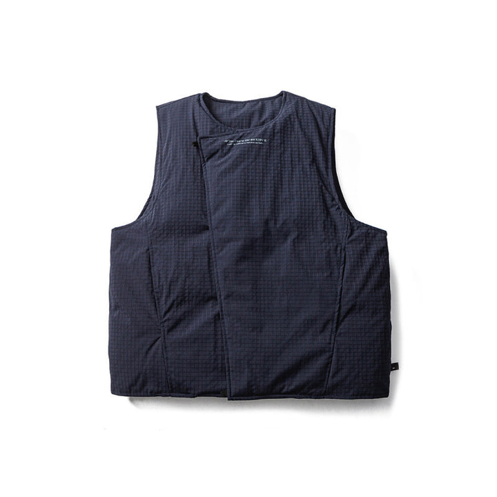 Unisex Gepolsterte Steppweste mit asymmetrischer Front und minimalistischer Silhouette Drune