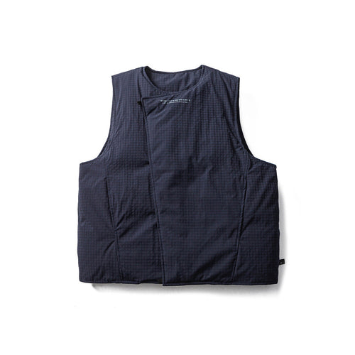 Unisex Gepolsterte Steppweste mit asymmetrischer Front und minimalistischer Silhouette Drune