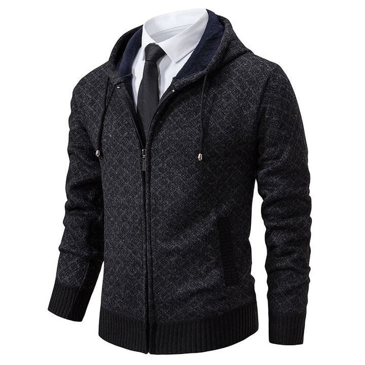 Herren modische Sweatjacke mit Kapuze und elegantem Muster Drune