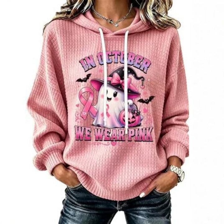 Damen Lustiger Kapuzenpullover mit Gruselmotiven Drune