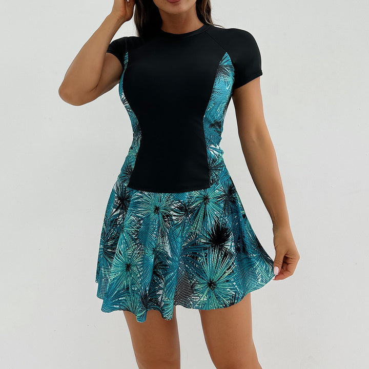 Damen Sportliches Kleid mit integriertem Top und Rock Drune