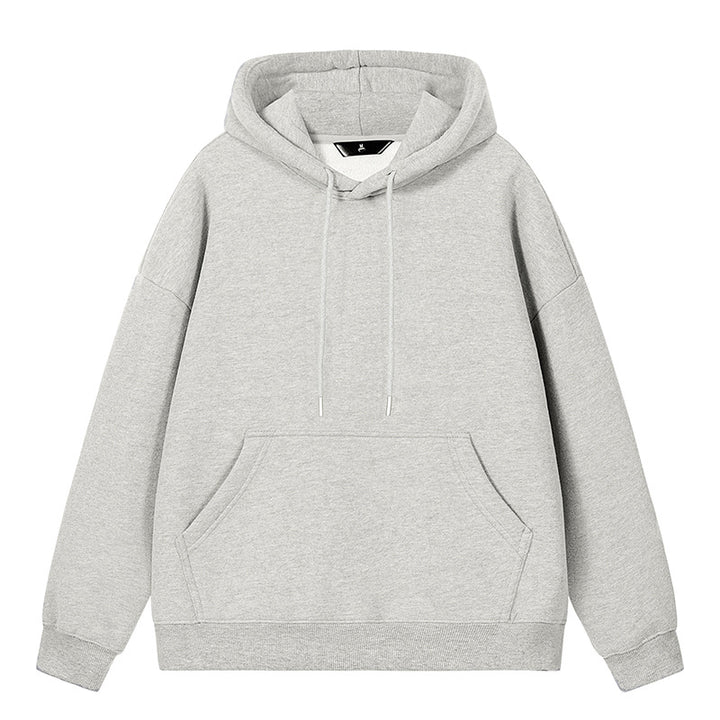 Unisex Oversize-Kapuzenpullover mit Kängurutasche und überschnittener Schulter Drune