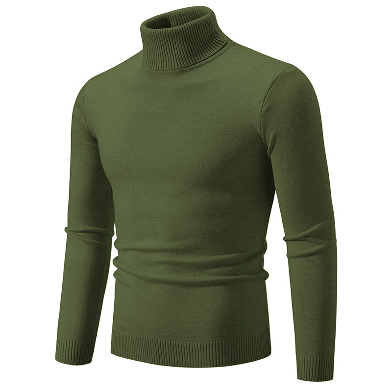 Herren nan Slim-Fit Rollkragenpullover aus Feinstrick mit geripptem Stehkragen und elastischem Bund Drune
