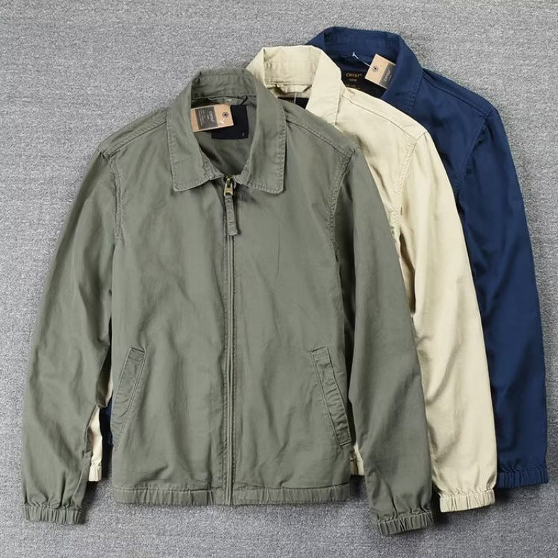 Herren Leichte Freizeitjacke mit elastischem Bund Drune