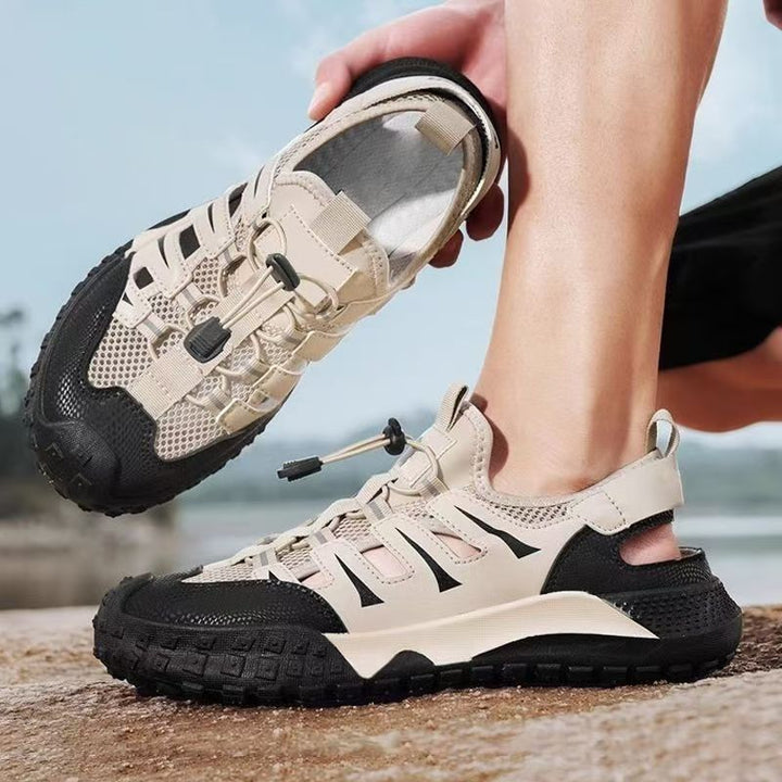 Damen Sportliche Outdoor-Sandalen mit atembraumsaktivem Obermaterial und rutschfester Sohle Drune
