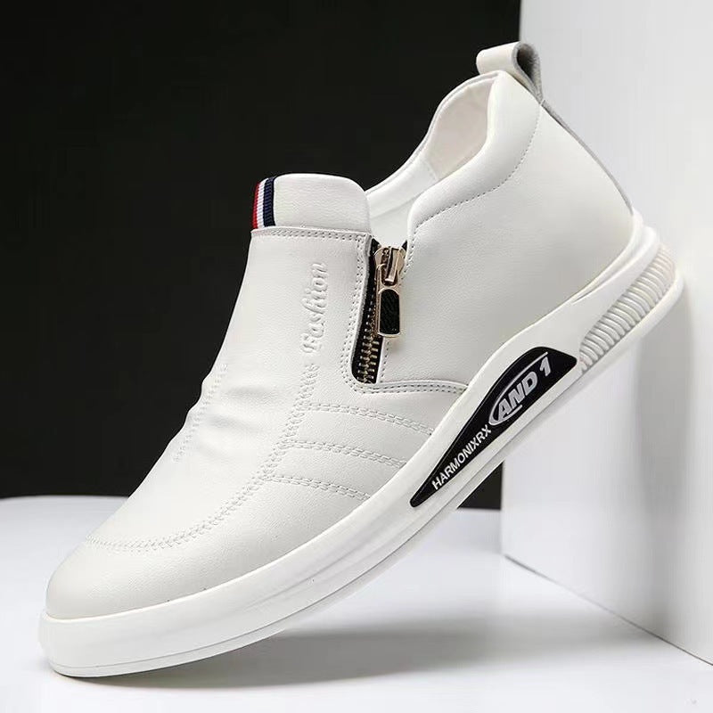 Herren Elegante und komfortable Leder-Slipper mit Reißverschluss Drune