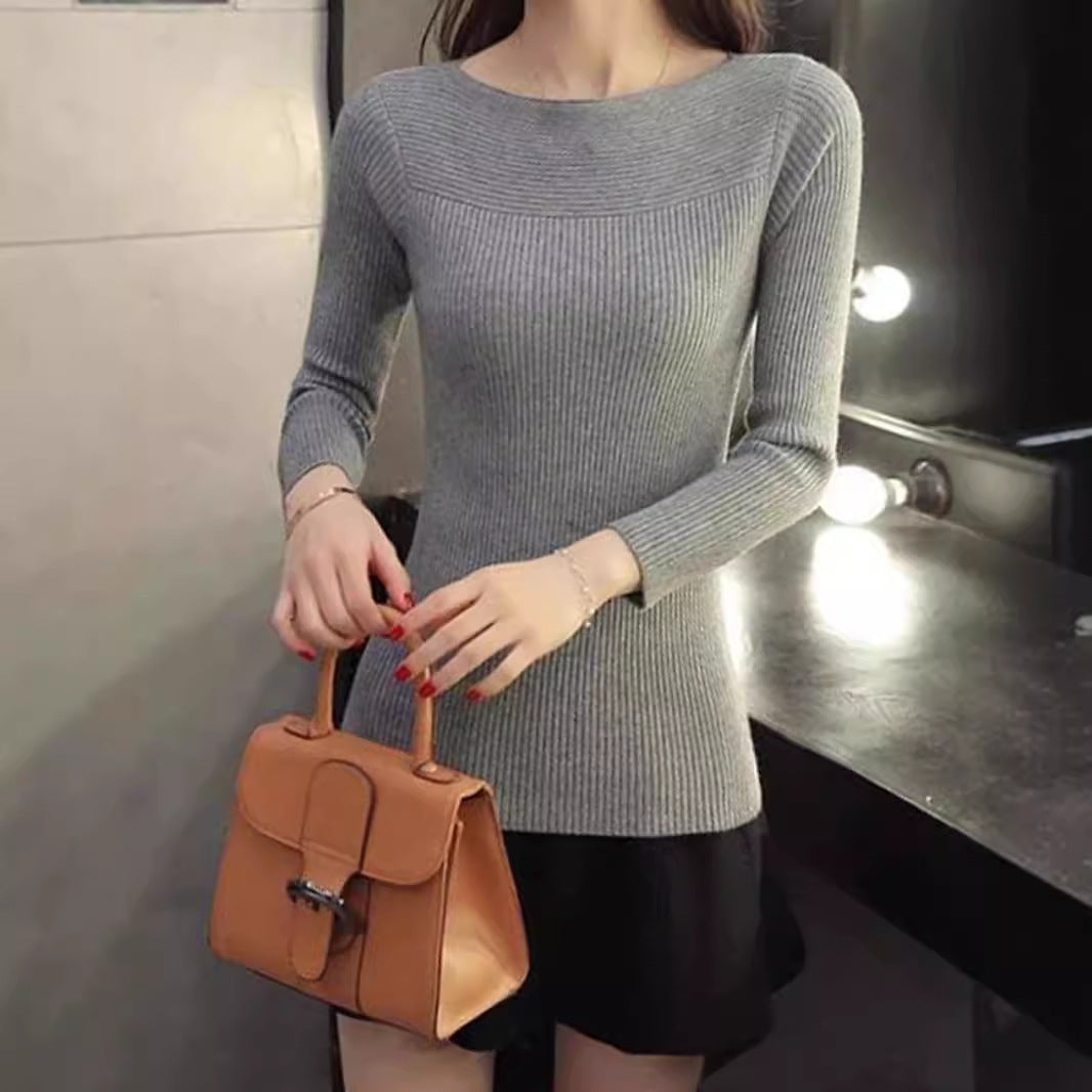 Damen Langärmliges, elegantes Strickoberteil Drune
