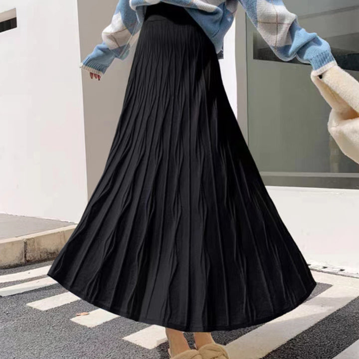 Damen Eleganter, gefalteter Maxirock Drune