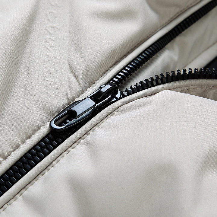 Herren Modische Steppjacke mit Kapuze Drune