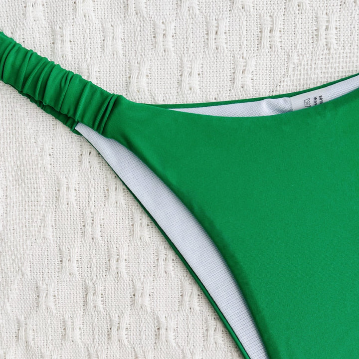 Damen Hochgeschnittener Bikini mit gekreuzten Trägern Drune